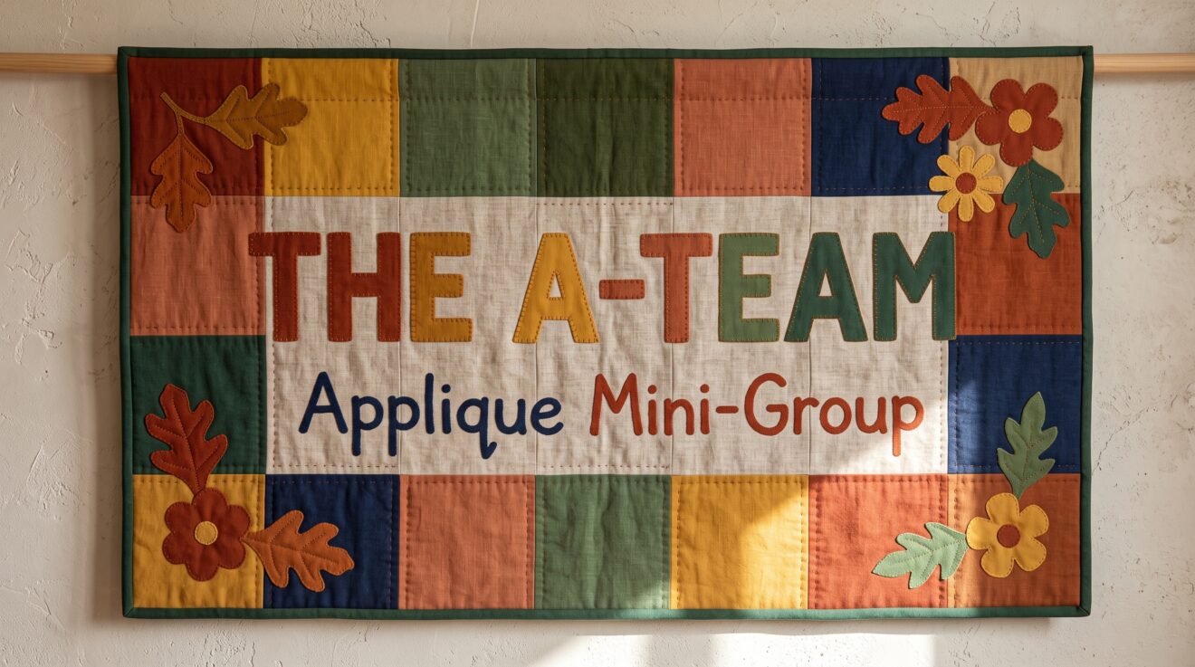 Mini-Group: The A-Team - Applique, Fusibles, and Beadwork